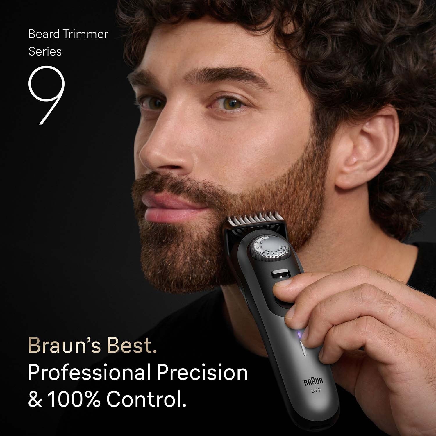 Beard Trimmer, Satin Chrome Finish