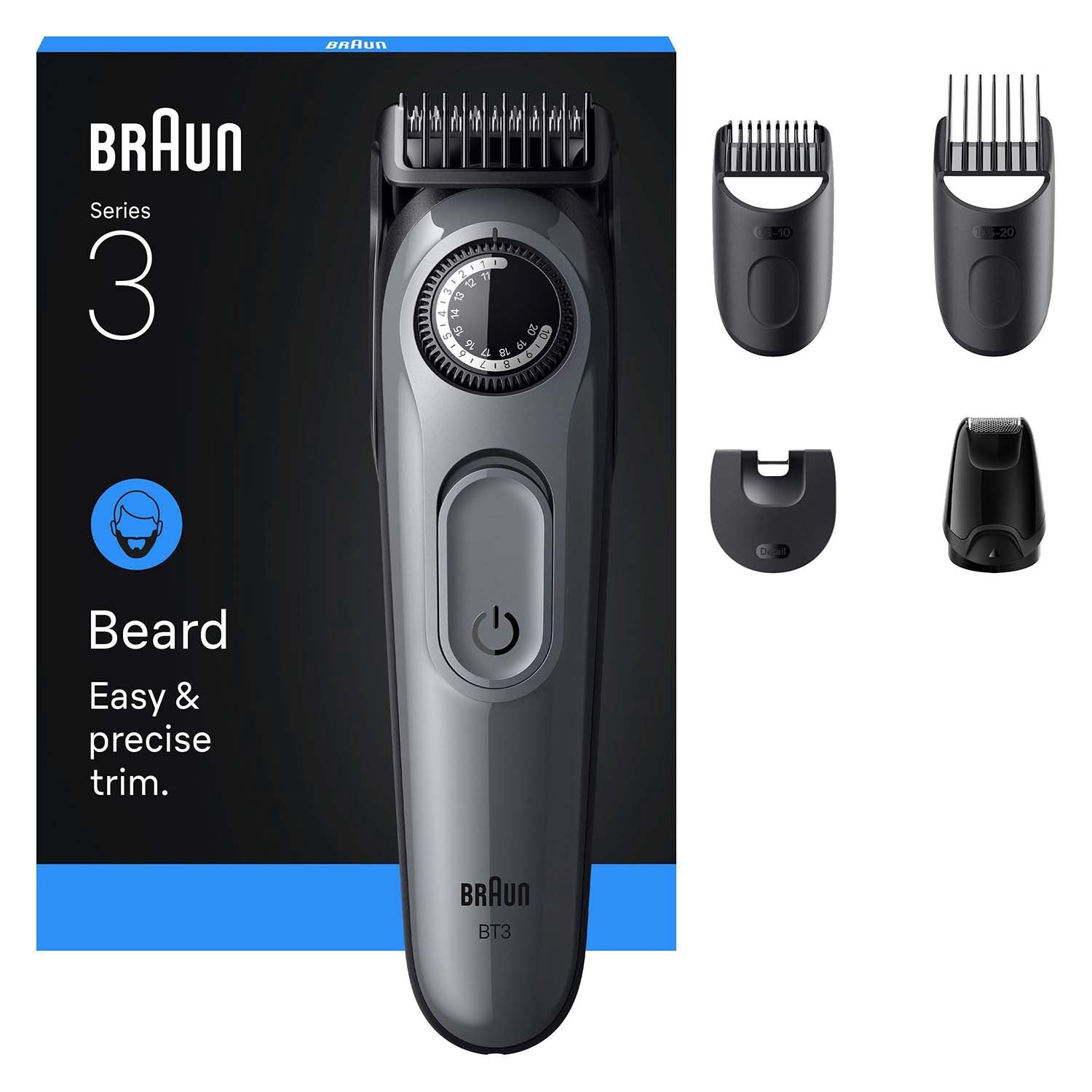 Beard Trimmer with 5 Attachments, 40 Length Settings