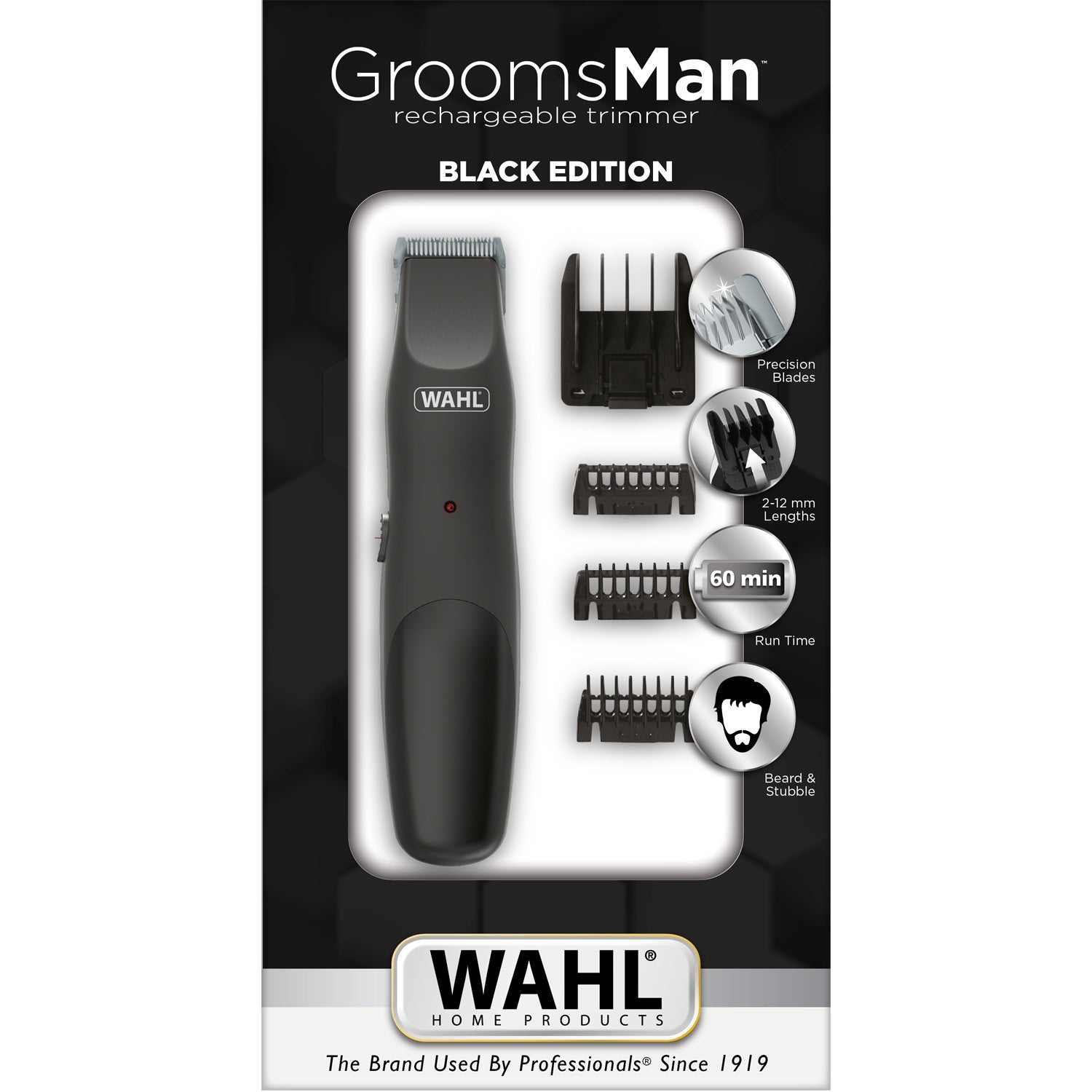 Beard trimmer Groomsman BLACK EDITION