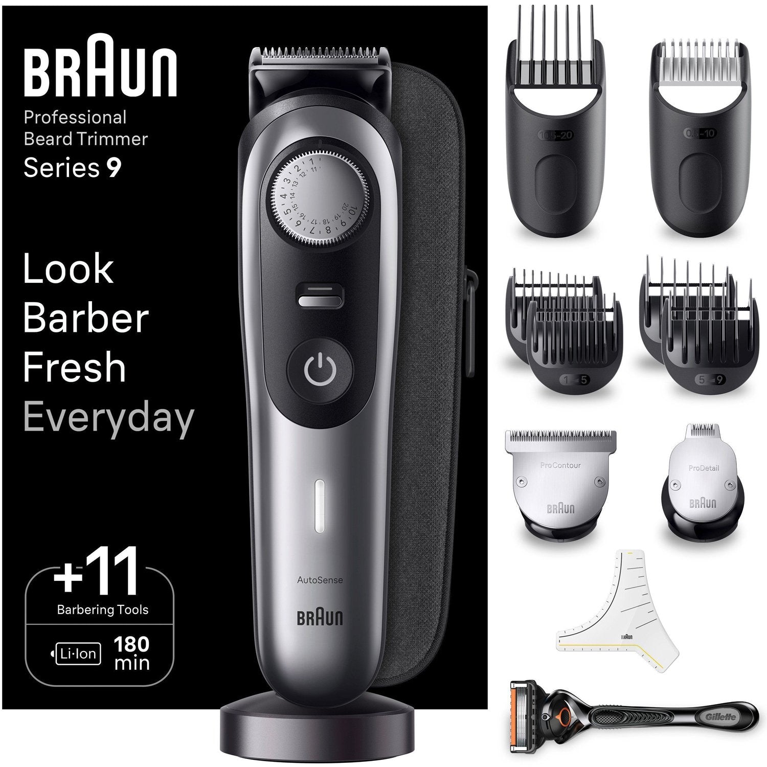 Beard trimmer Satin Chrome BT9440