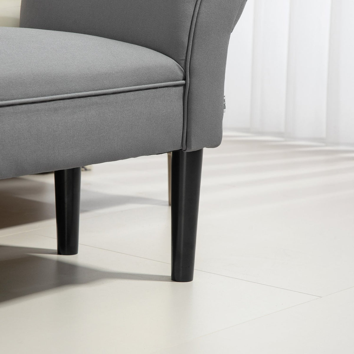 Bed bench, upholstered bench, bench, hallway bench for bedroom, load capacity up to 130 kg, sail fabric, dark gray, 102 x 36 x 51 cm
