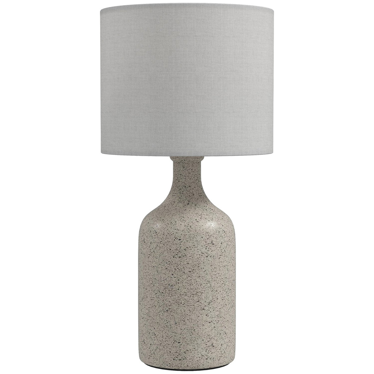 Bedside Table Lamp, Ceramic Base, Linen Shade, 22x45 cm