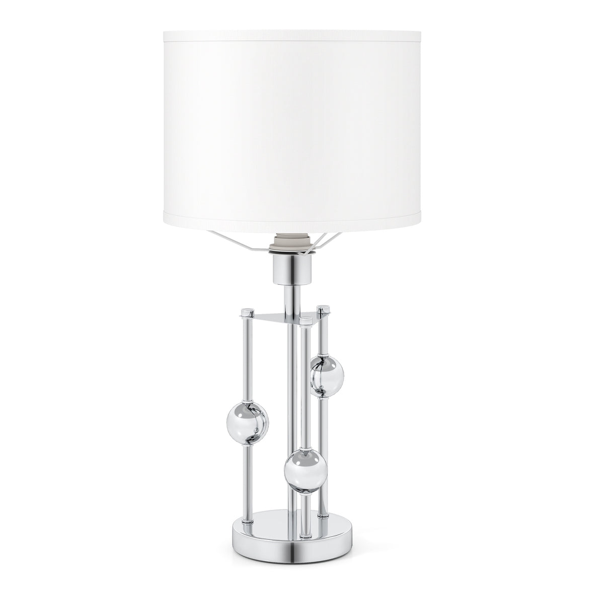Bedside Table Lamp with Linen Shade and E27 Socket