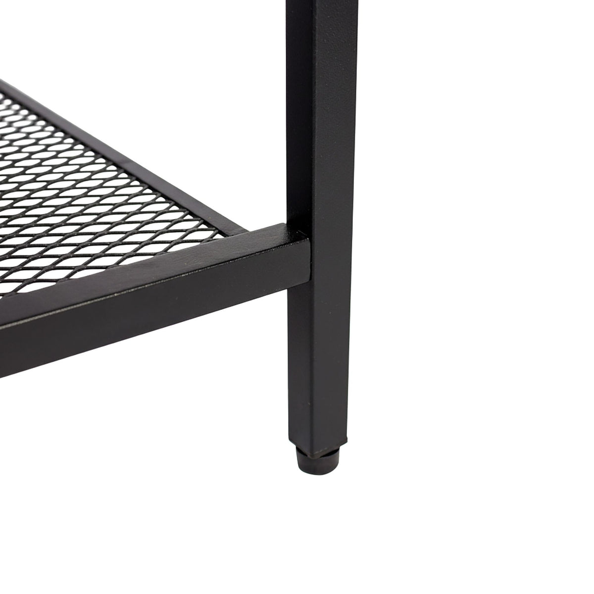 Bedside Table Set, 2-Piece with Drawer & Shelf