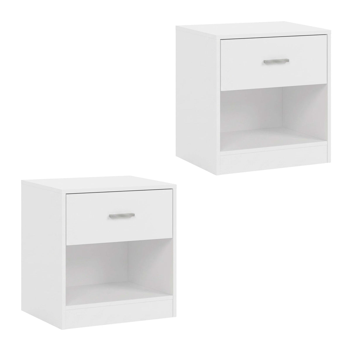 Bedside Table with Drawer, MDF, 41x39x28 cm