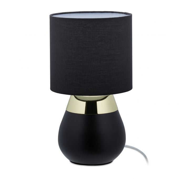 Bedside lamp with touch function black