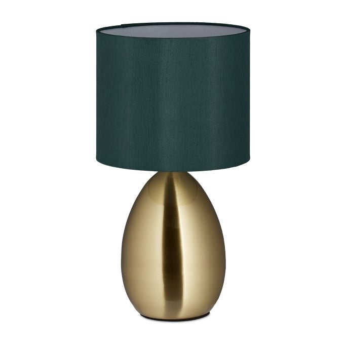 Bedside lamp with touch function brass