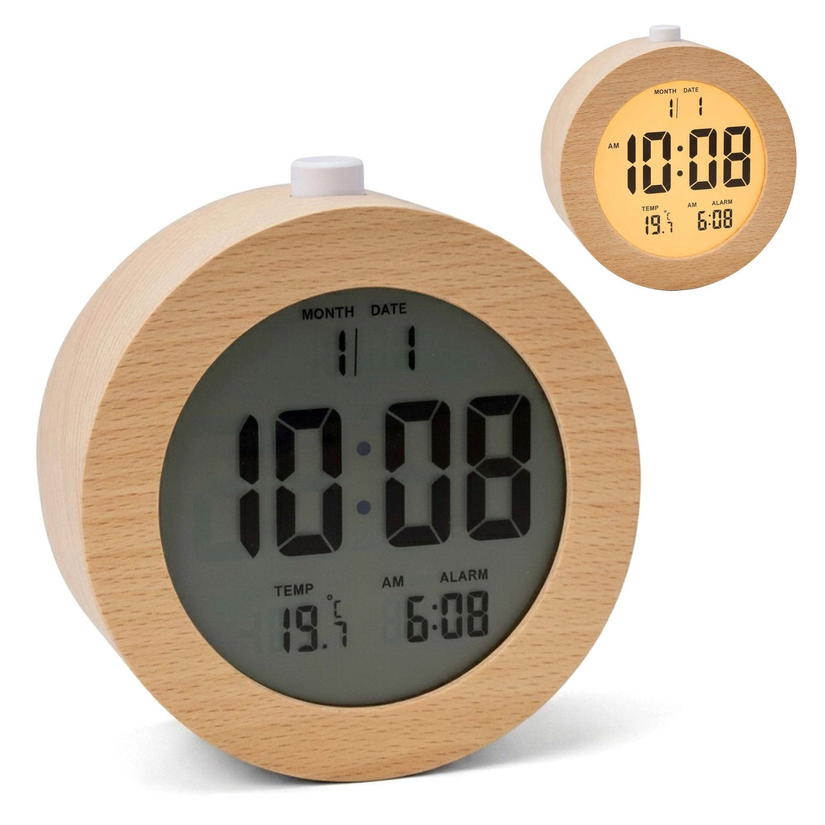 Beechwood Digital Alarm Clock with Snooze Function