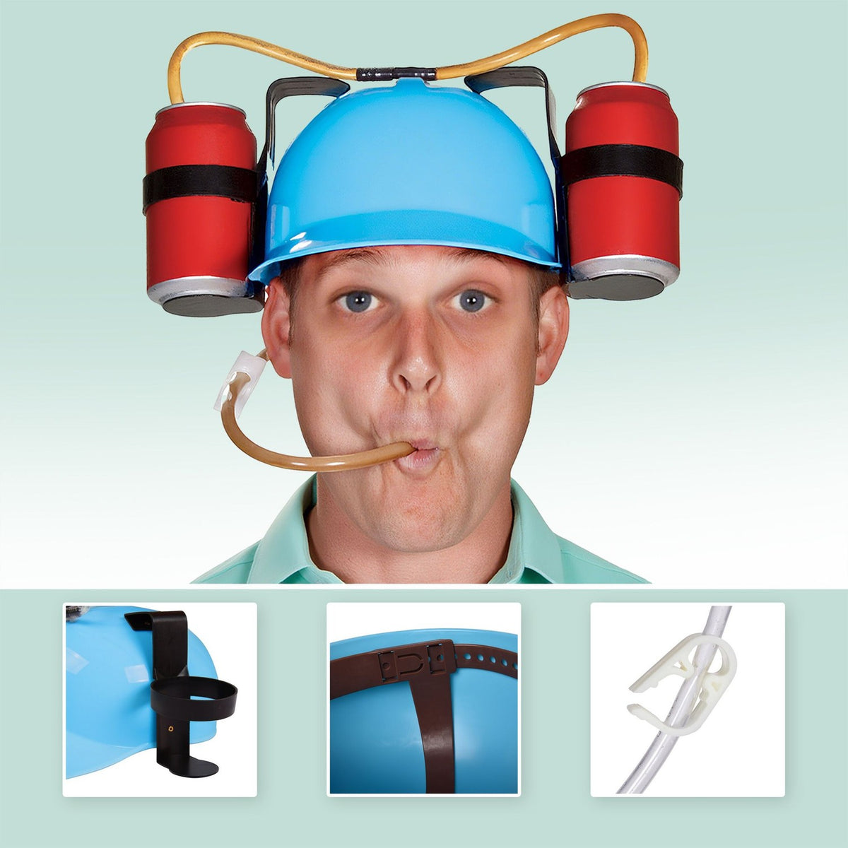 Beer Hat for Hands-Free Party Drinking