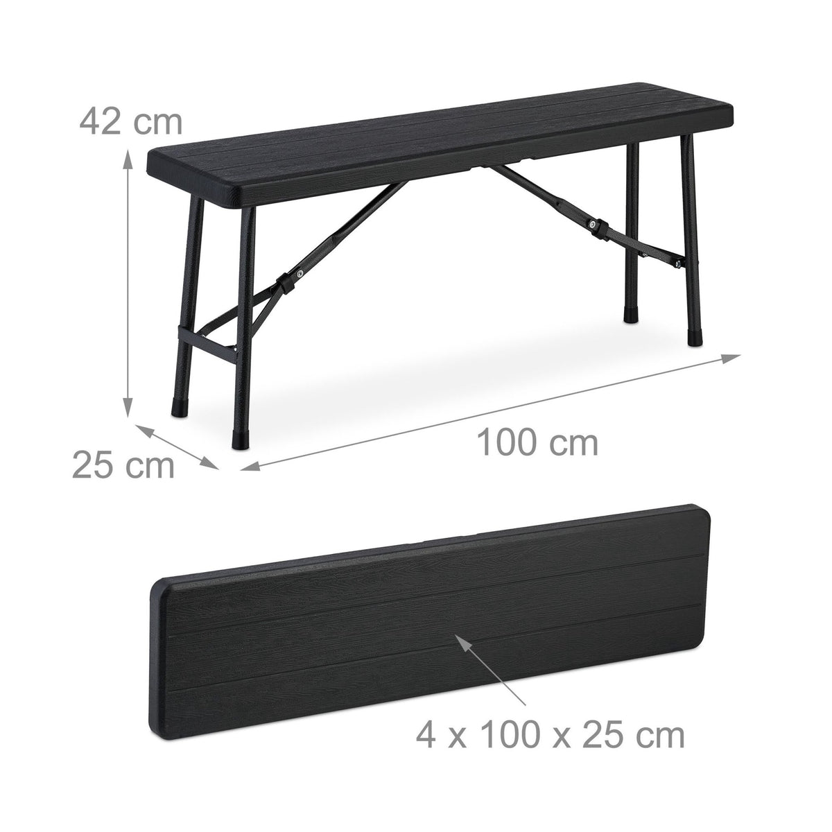 Beer bench set of 2 wooden look