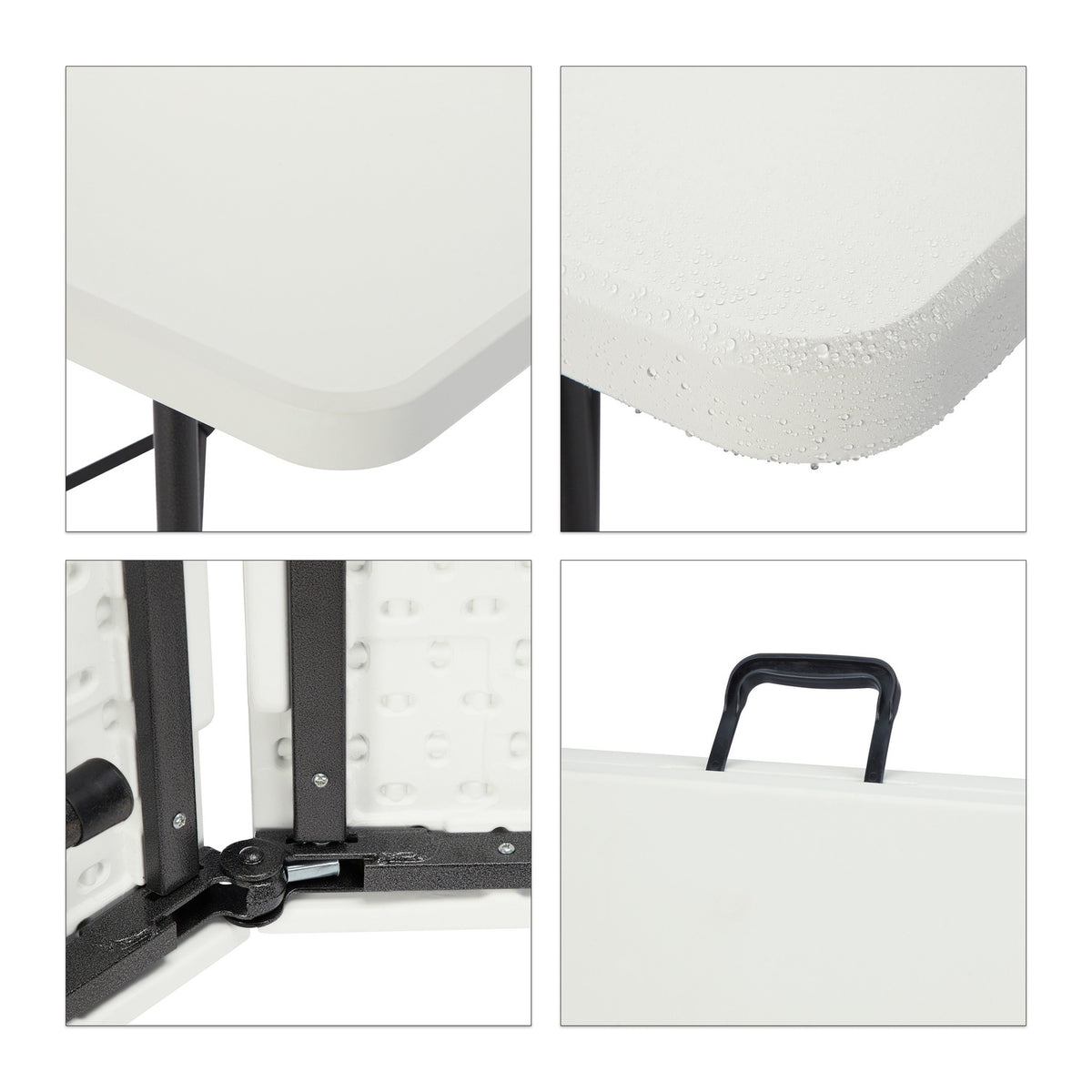 Beer bench white Set of 2