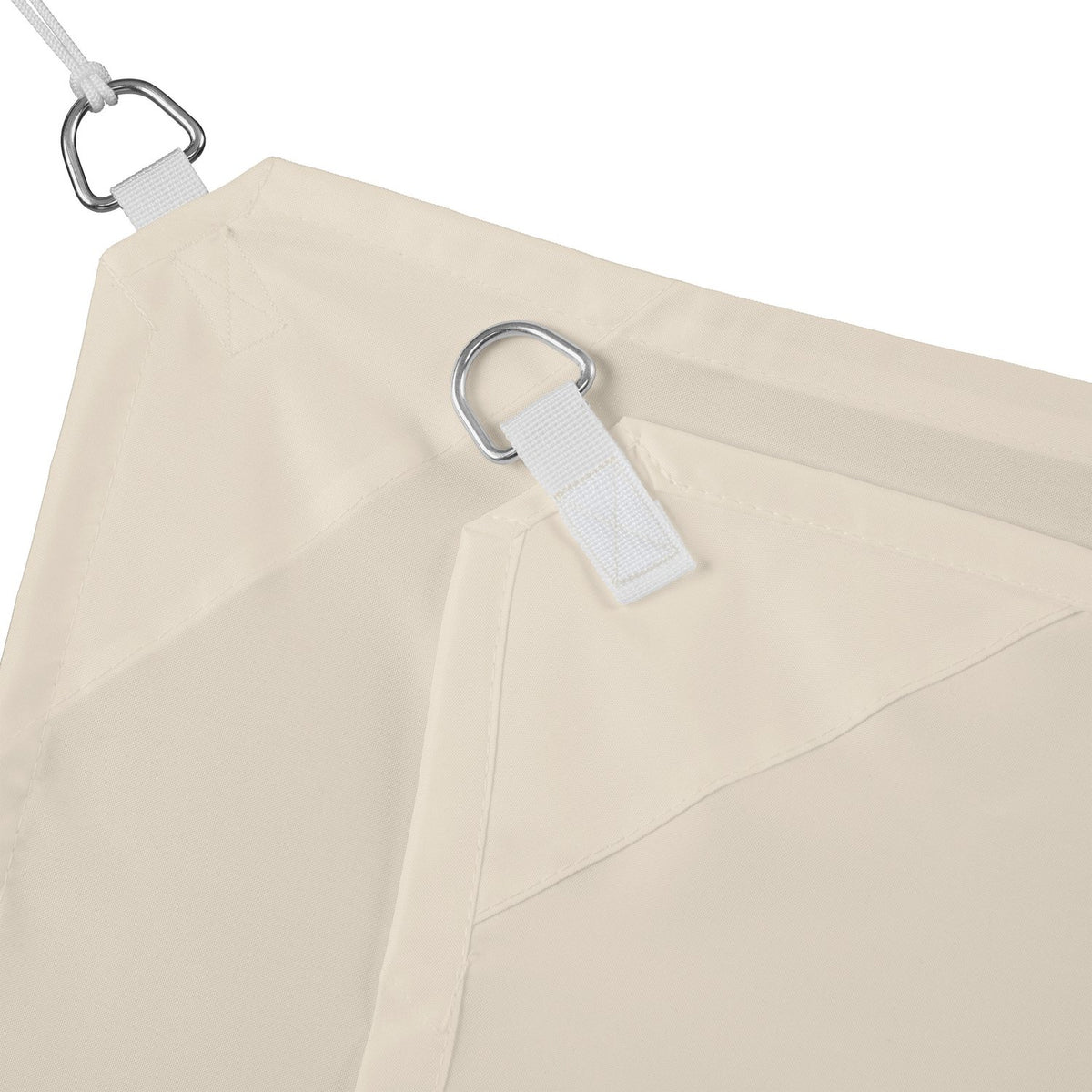 Beige Square UV-Protection Shade Sail for Patio