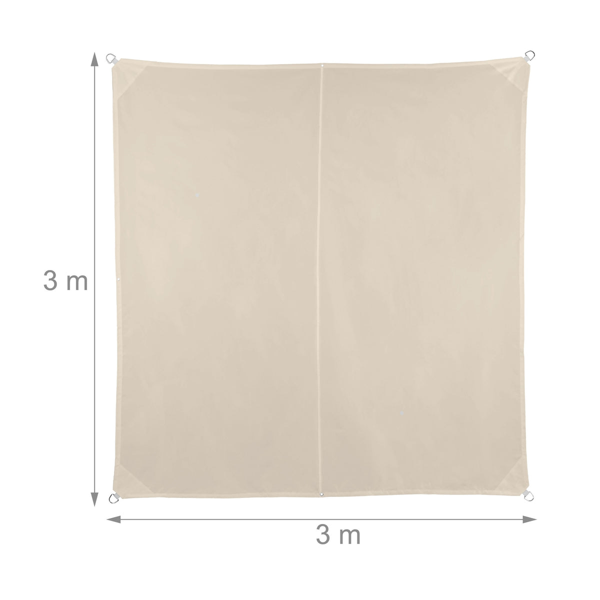 Beige UV-Protection Shade Sail for Patio & Balcony