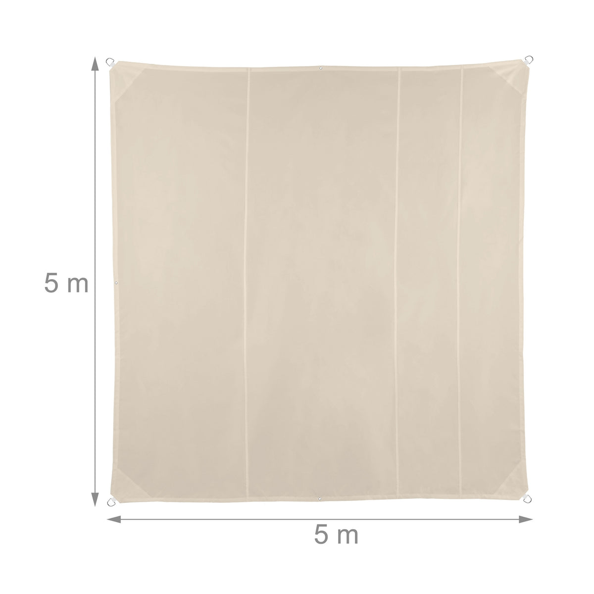 Beige UV-Protection Shade Sail for Patio & Balcony