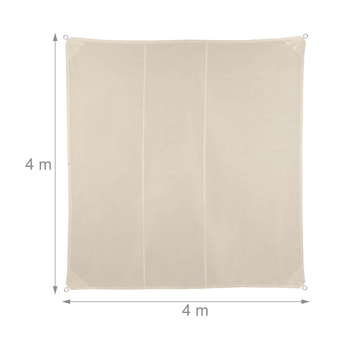 Beige UV-Protection Shade Sail for Patio & Balcony