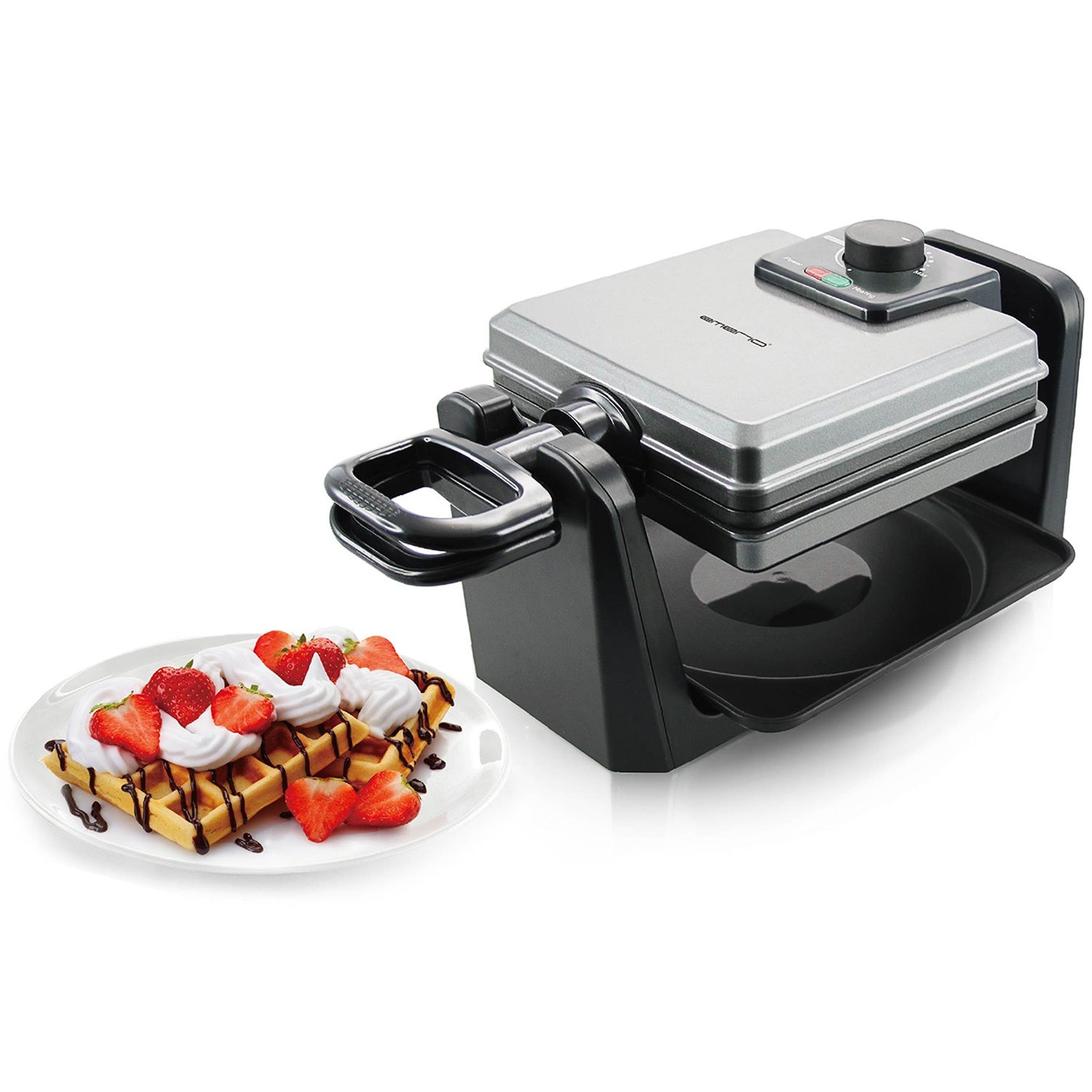 Belgian waffles, rotatable iron