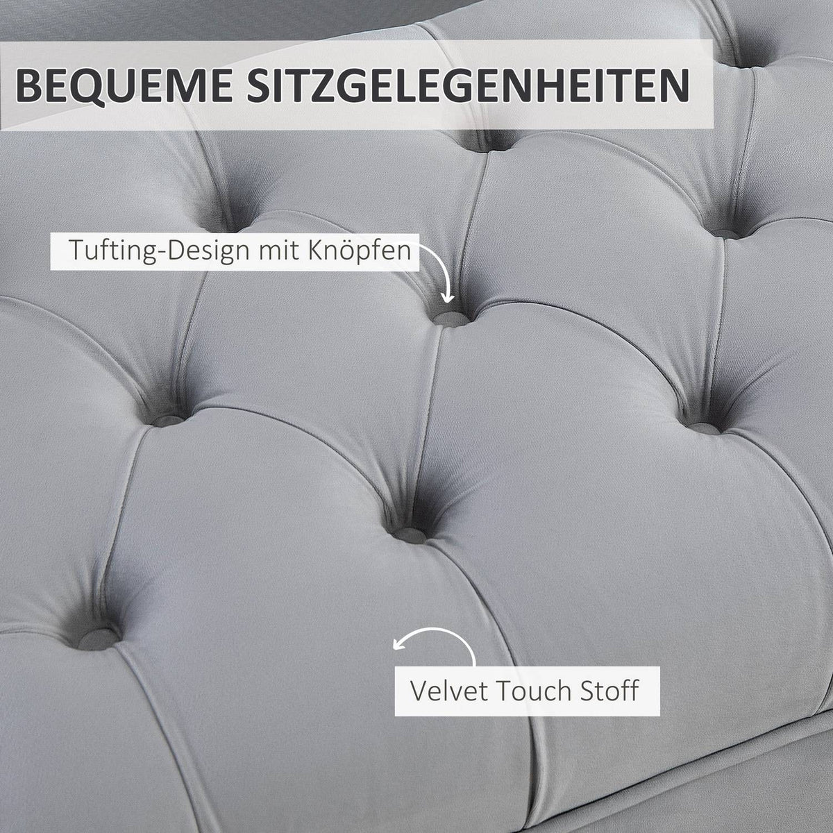 Bench Bed Bench Shoe Bench With Raised Legs Velvet Light Gray 118X45X42Cm For Bedroom