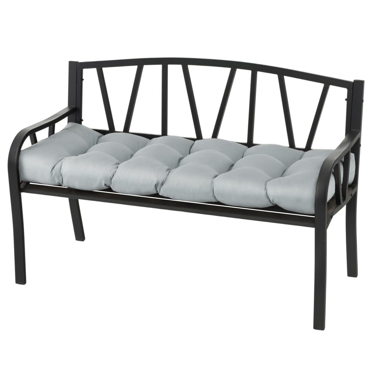 Bench Cushion, Tufted Indoor Outdoor, 52 x 19.5 x 6