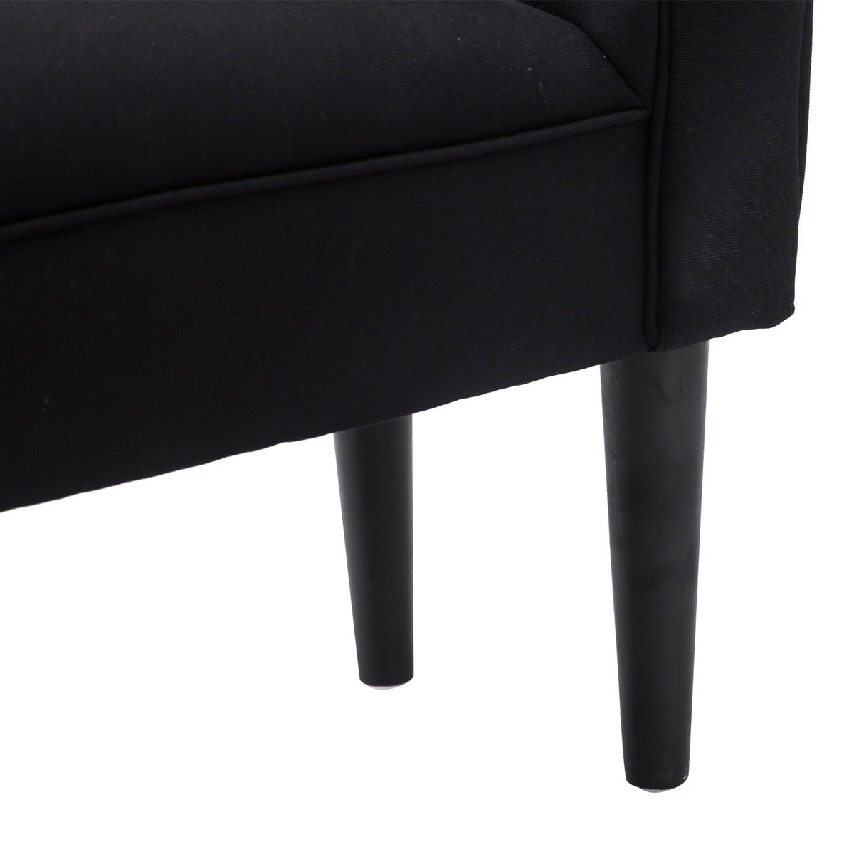 Bench For Bedroom Bed Bench, Upholstered Bench In Black, Mdf & Foam, 102X31X51Cm