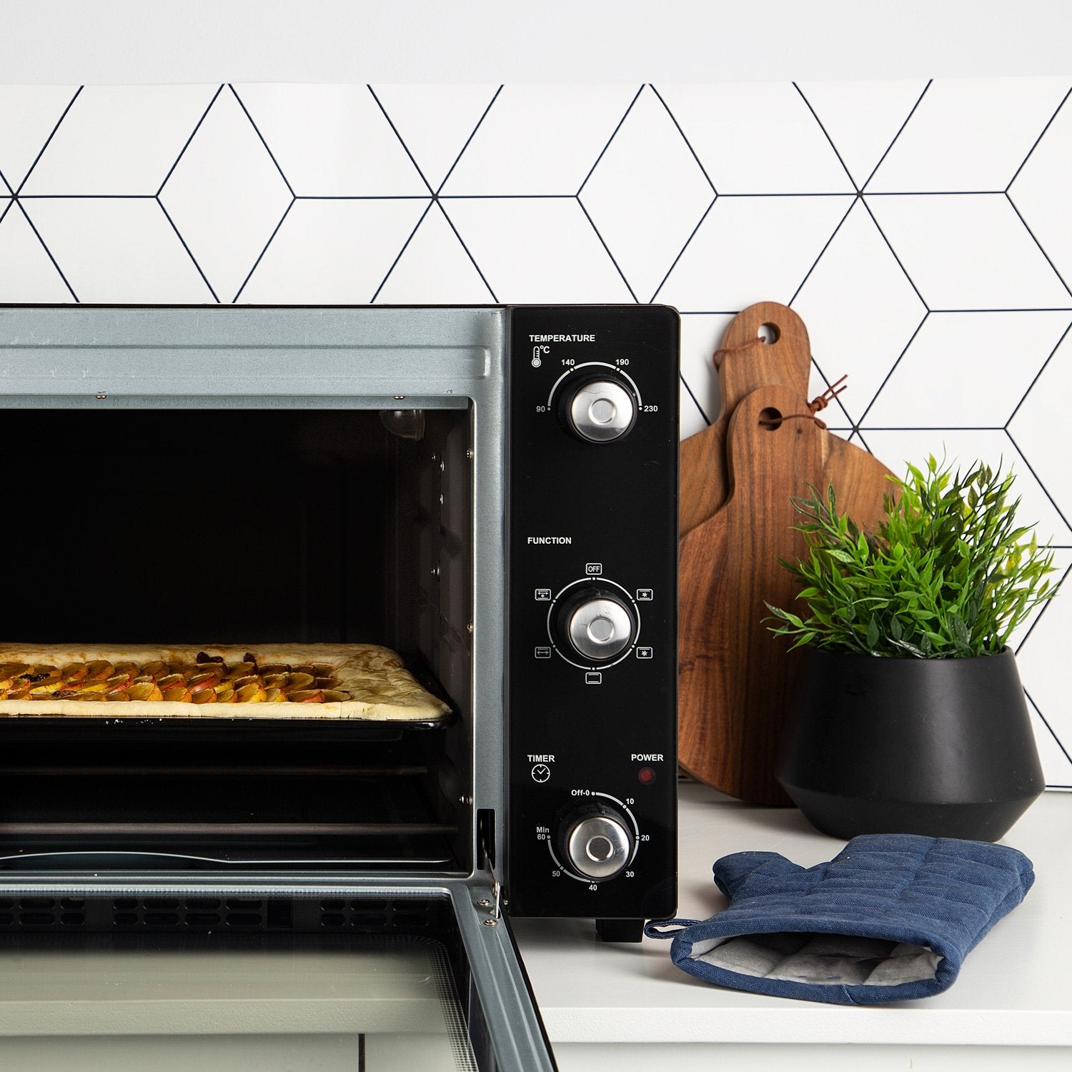 Bench oven Convection Oven DeLuxe 112761 55l