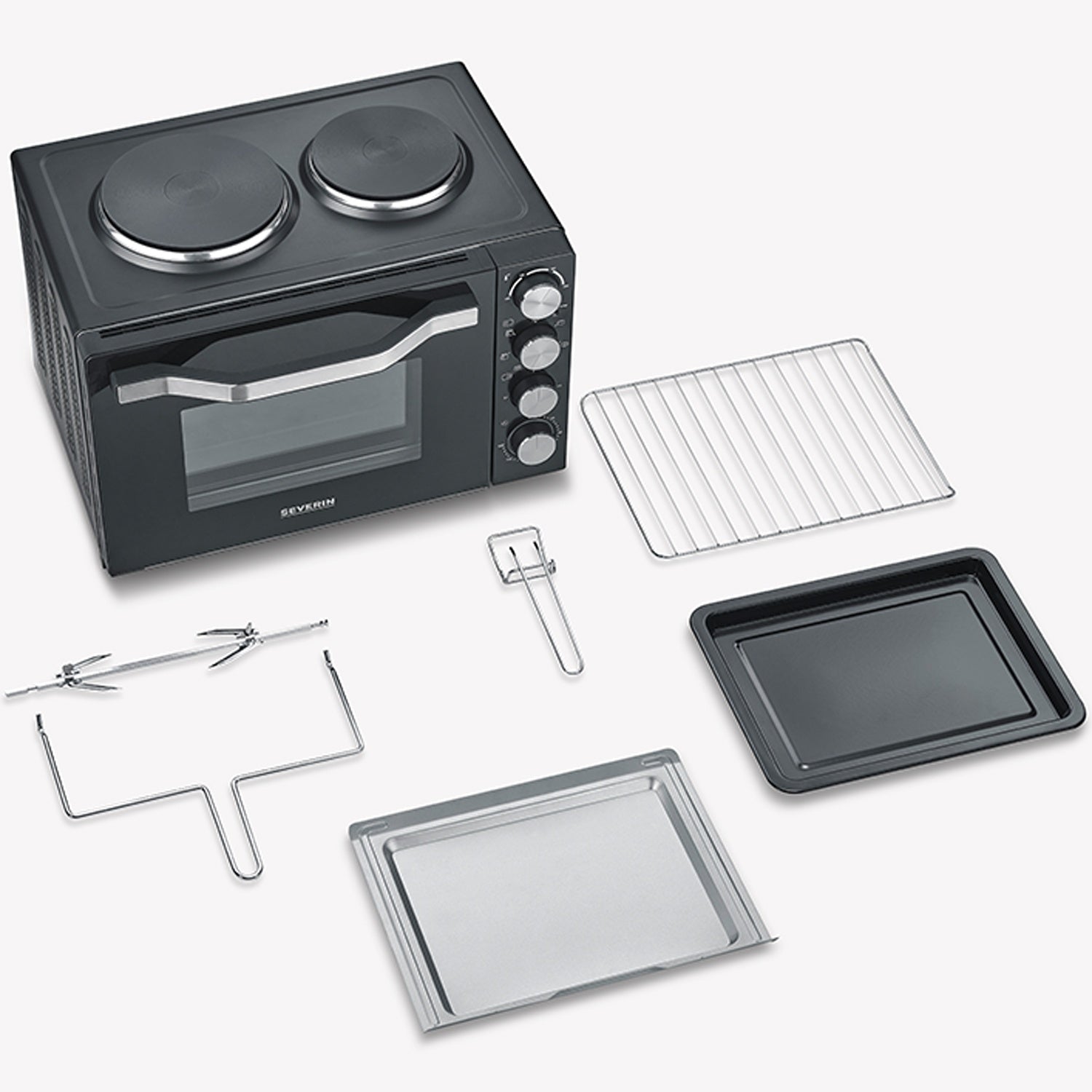 Bench stove with 2 plates 30l 2500W TO2074