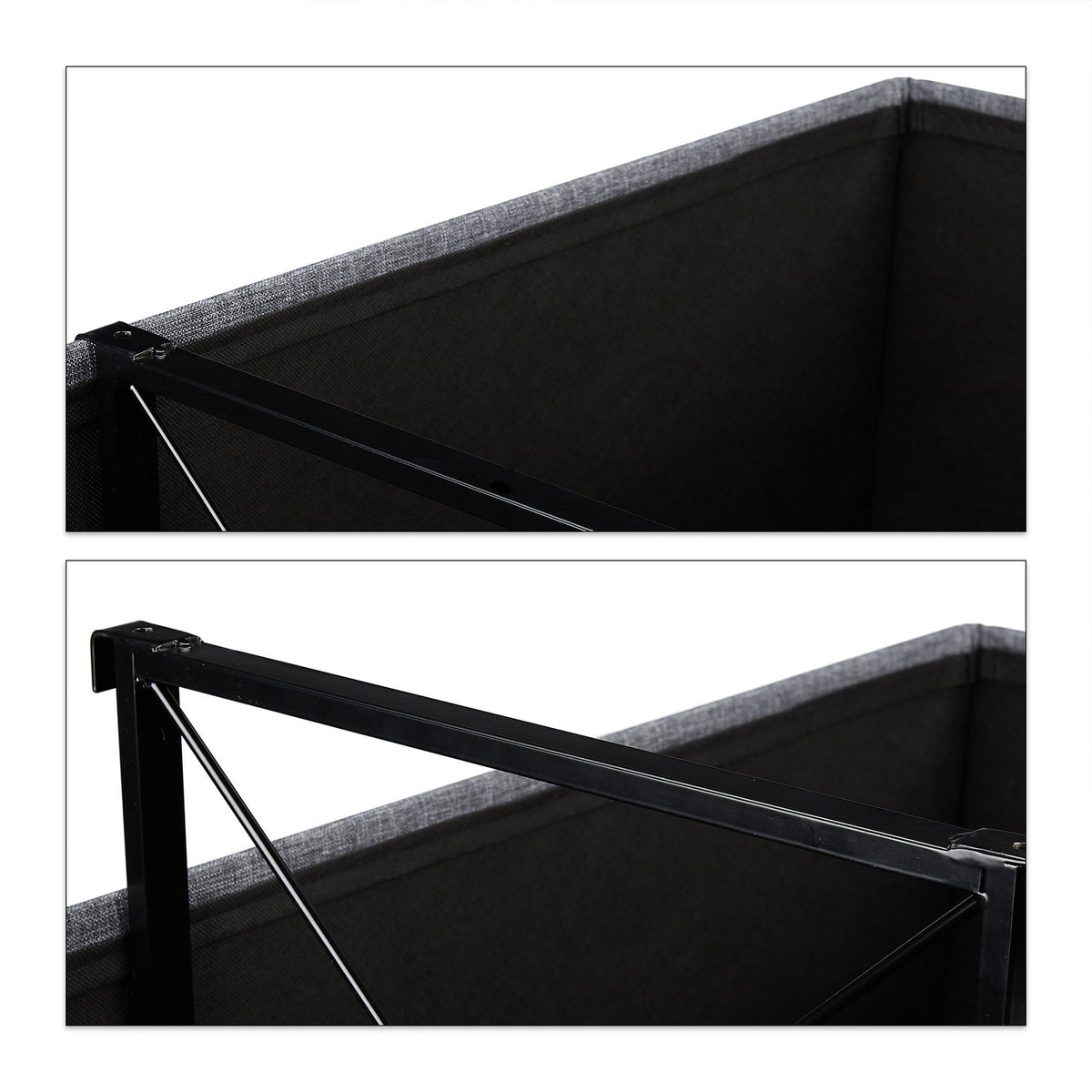 Bench with partition grid