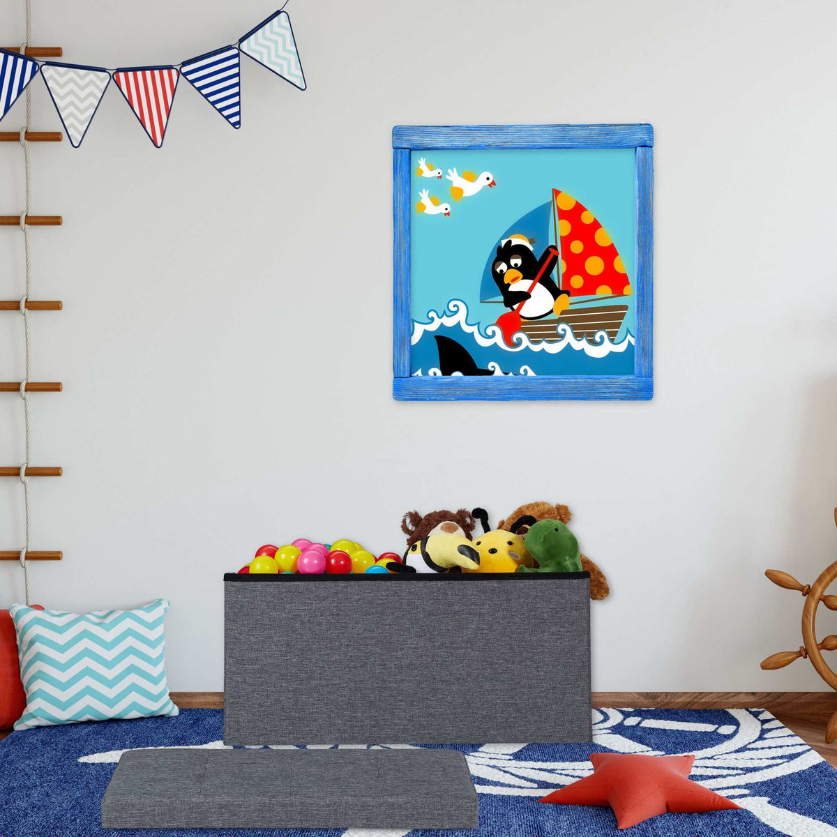 Bench with storage space