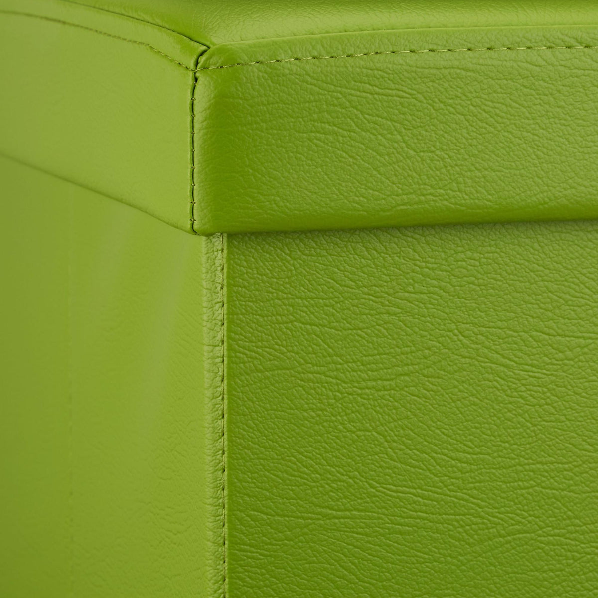 Bench with storage space in artificial leather