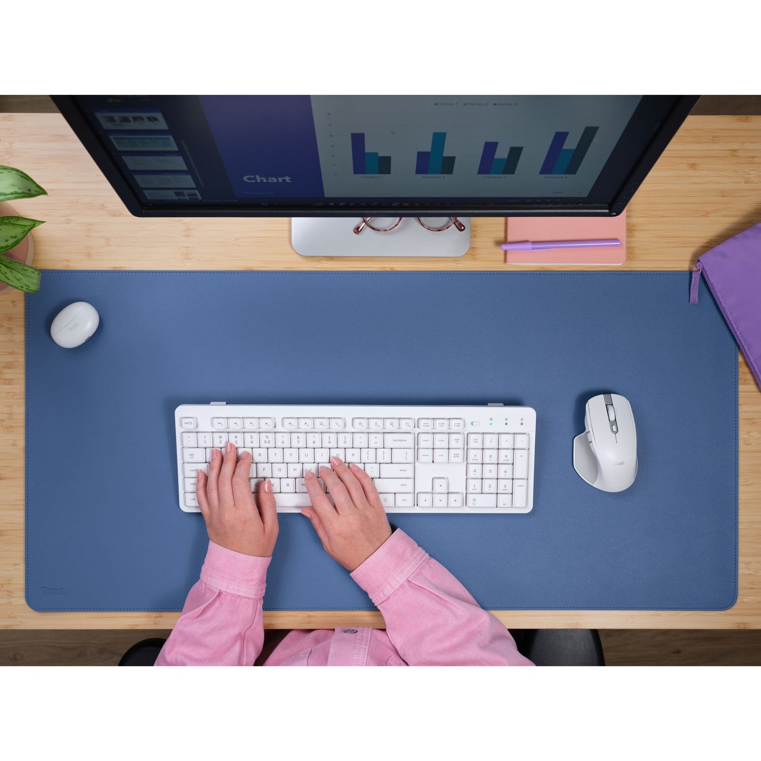 Benya XXL Desk Mat Blue