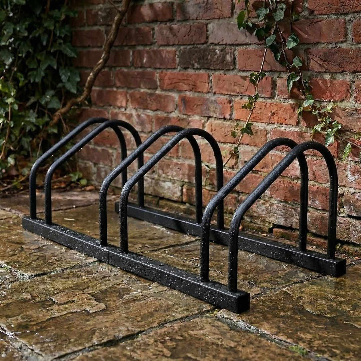 Bicycle Rack for Floor or Wall – Steel, Up To 65 mm Tires