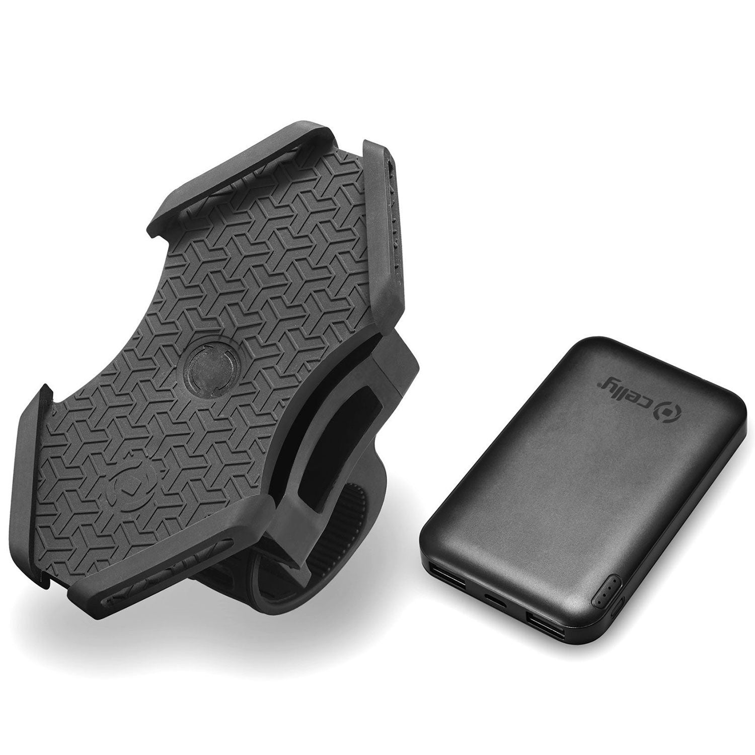 Bicycle/e-scooter holder with built-in power bank