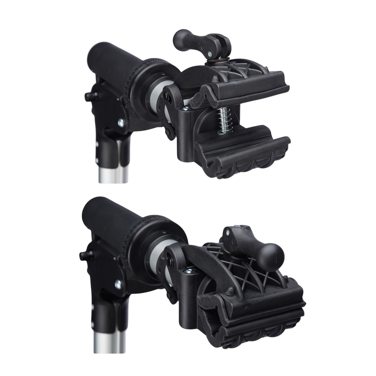 Bicycle mounting stand with handlebar holder