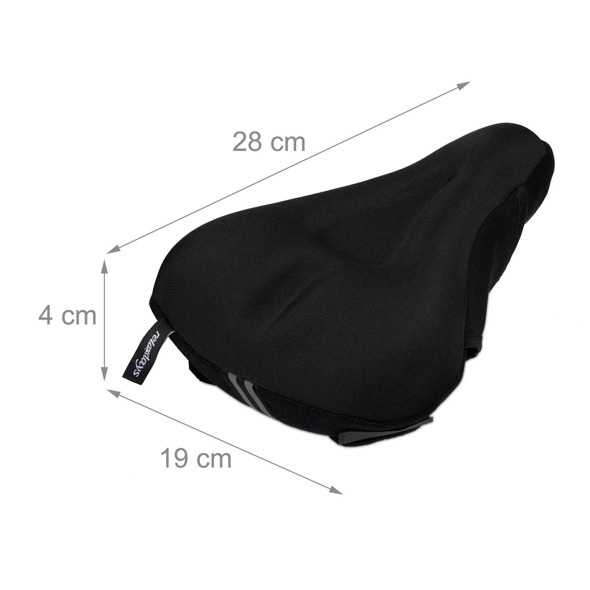 Bicycle saddle cover with gel