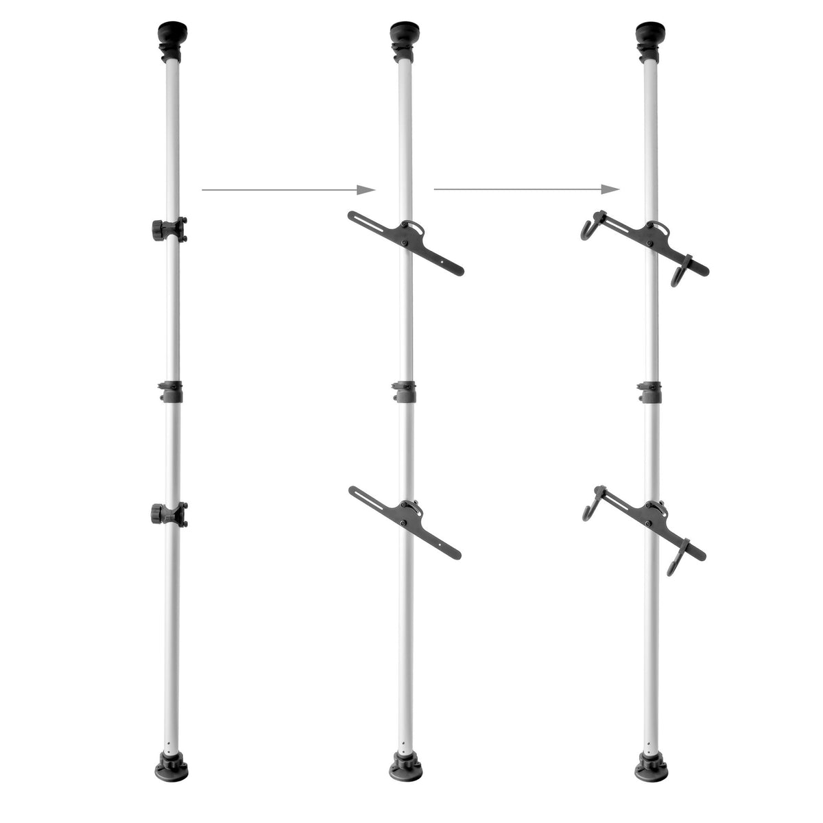 Bicycle storage for two bicycles