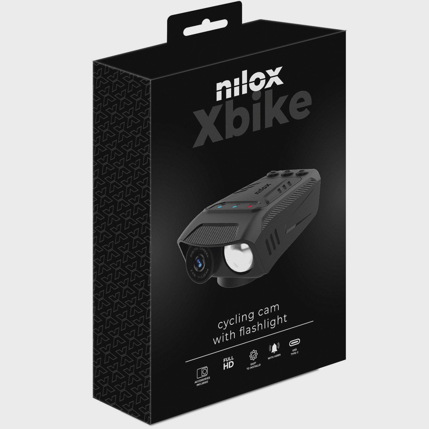 Bike Camera with Light and Horn, 720p, 1000lm