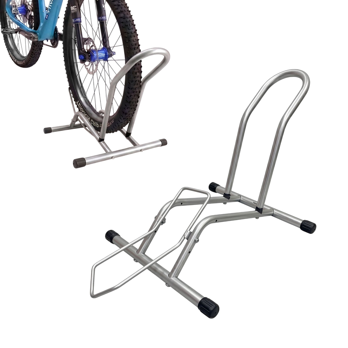 Bike Floor Stand for Up to 29-Inch Wheels, Non-Slip