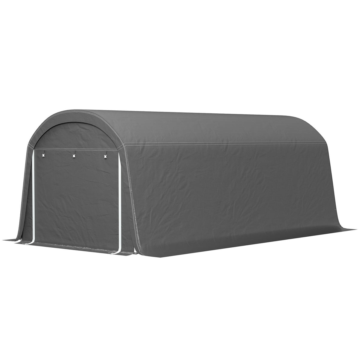 Bike Storage Tent, Waterproof Bike Shed with Door, Anti-Dust Bike Cover Shelter Shed for Home Outdoor Garden Backyard 300x600x230cm Dark Gray