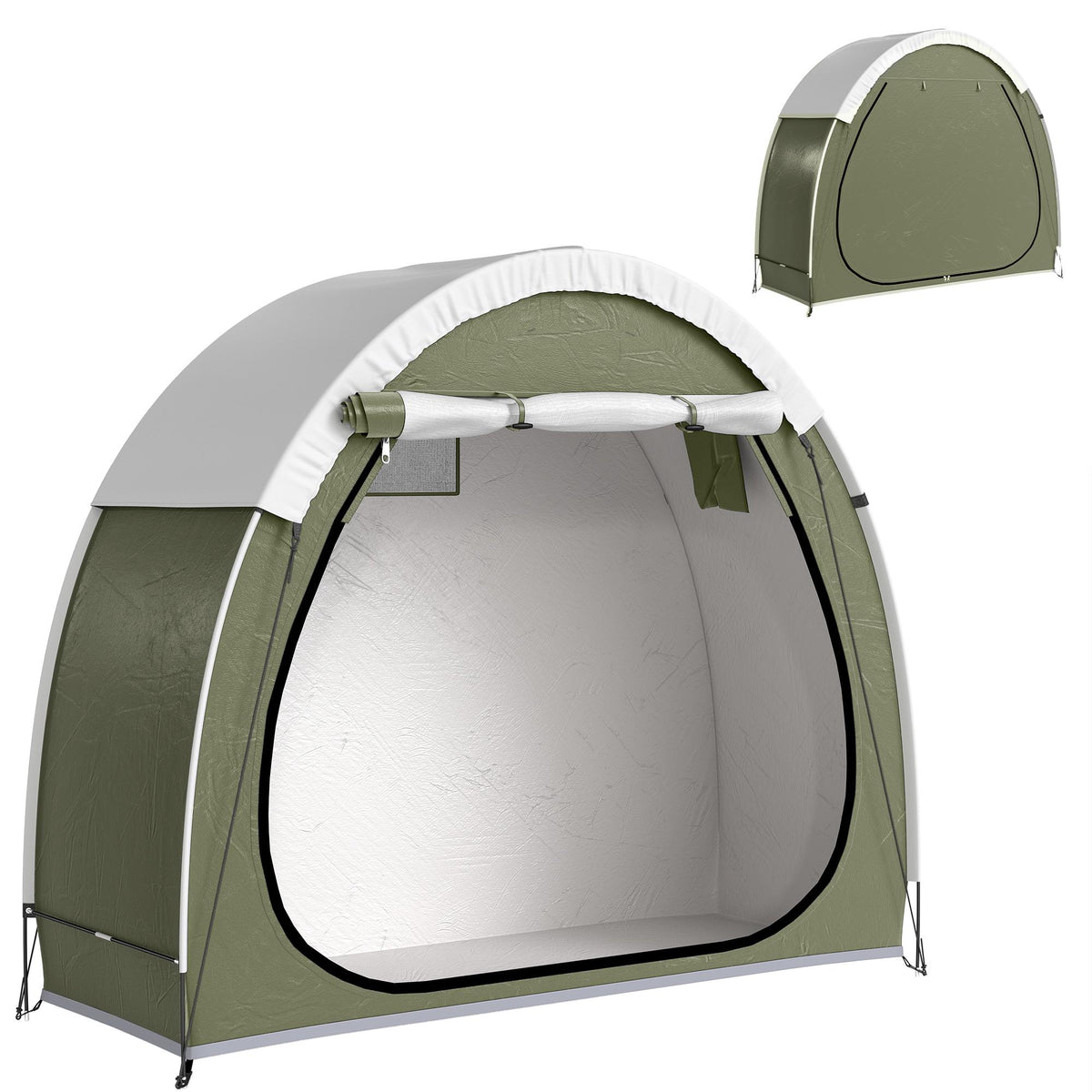 Bike Tent for 2 Bikes, Waterproof, UPF50+, 210D Oxford