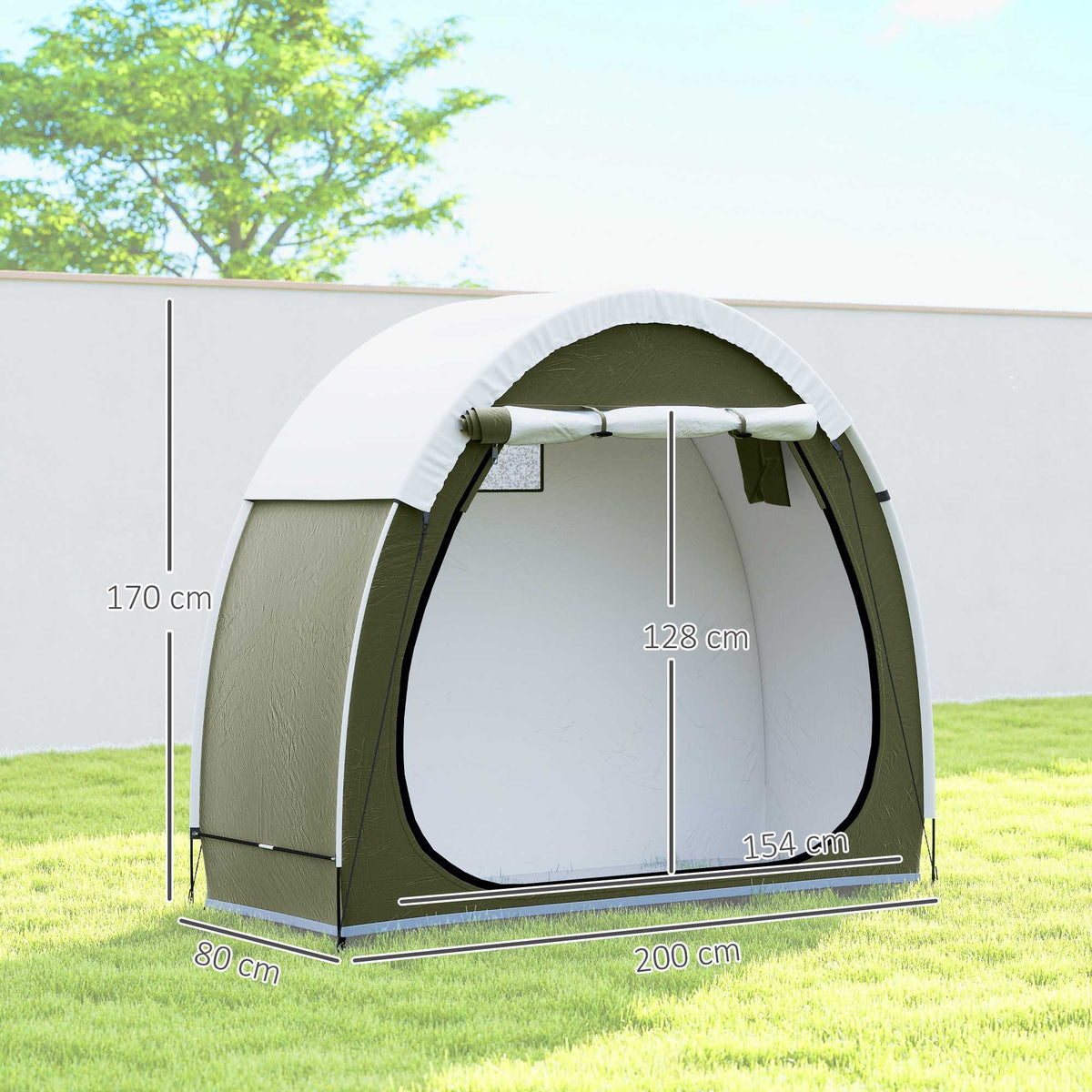Bike Tent for 2 Bikes, Waterproof, UPF50+, 210D Oxford