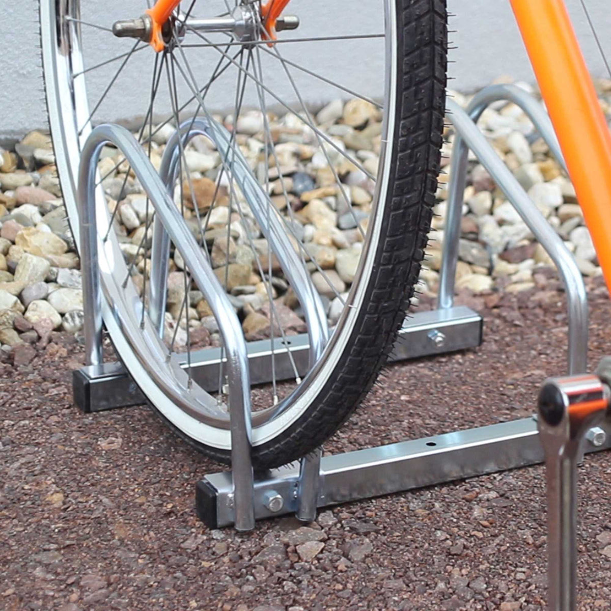 Bike rack 2 bikes for floor and wall