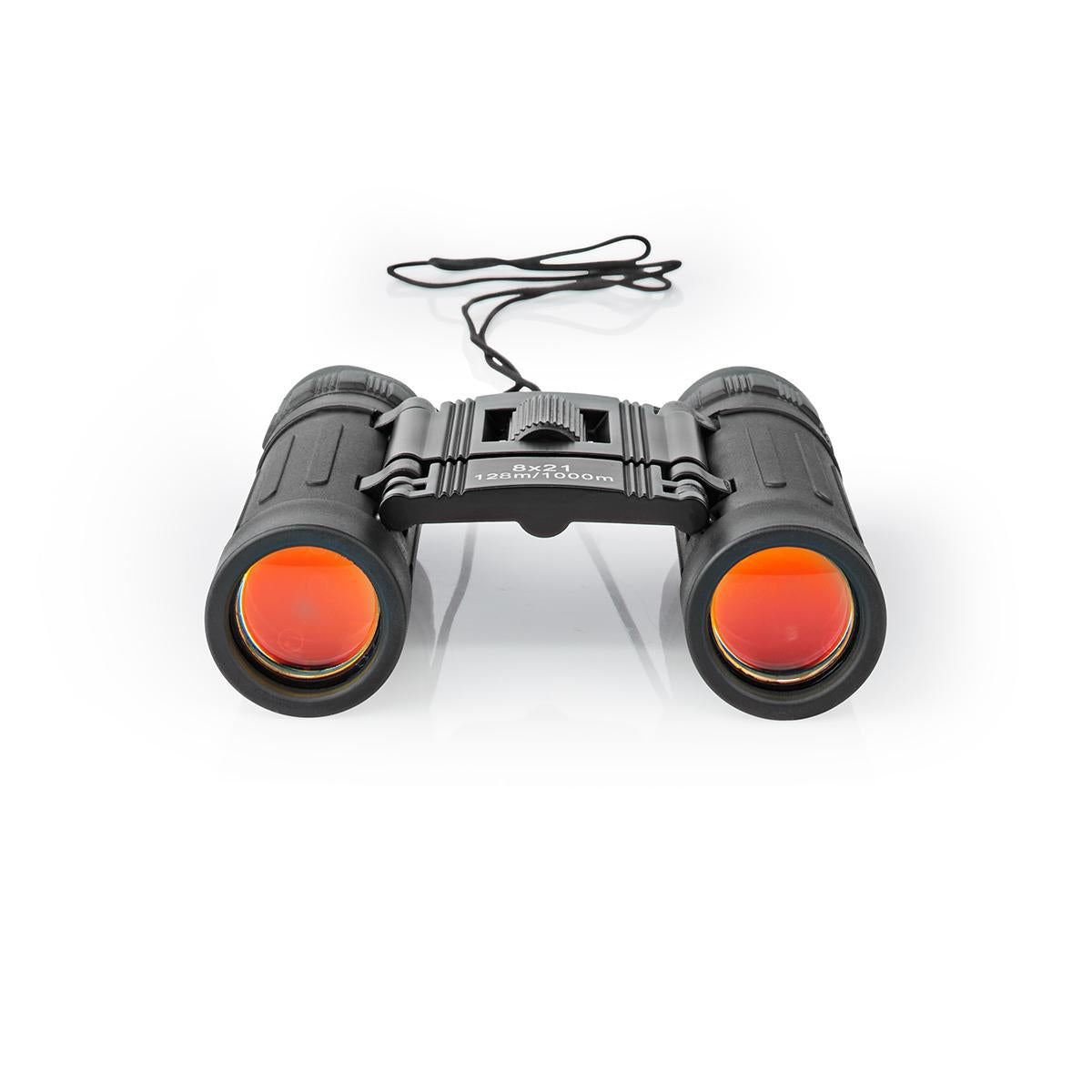 Binocular | Magnification: 8 x | Objective lens diameter: 21 mm | Field of view: 128 m | Suitcase included | Black