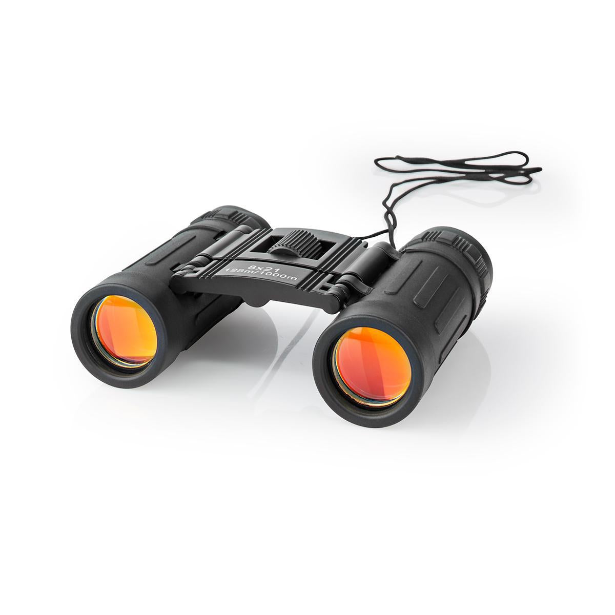 Binocular | Magnification: 8 x | Objective lens diameter: 21 mm | Field of view: 128 m | Suitcase included | Black