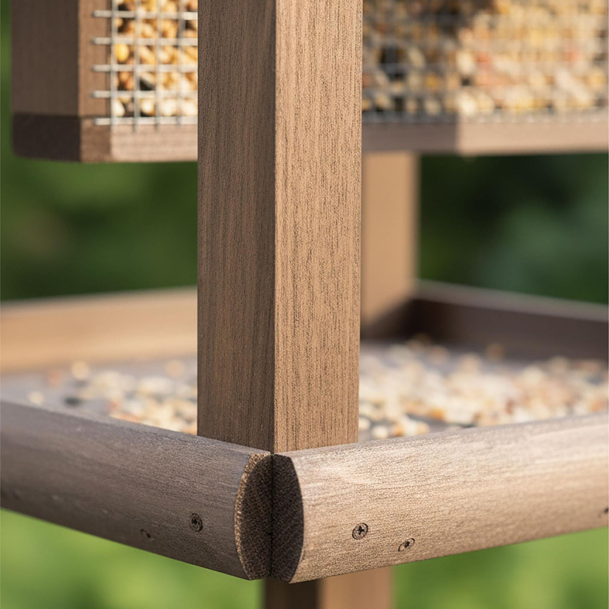 Bird Feeder with Stand – Fir Wood, Predator-Resistant