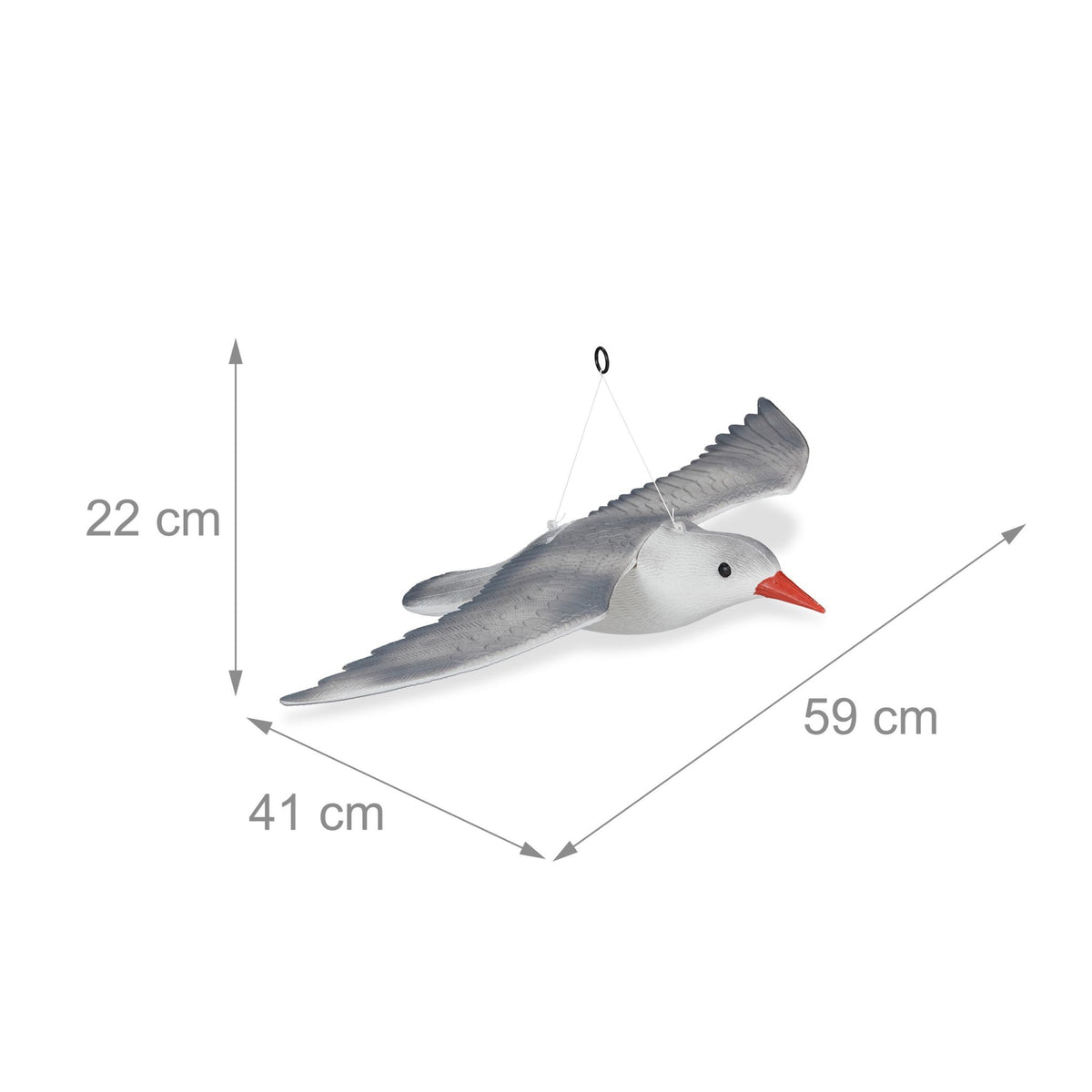 Bird scare seagull flying