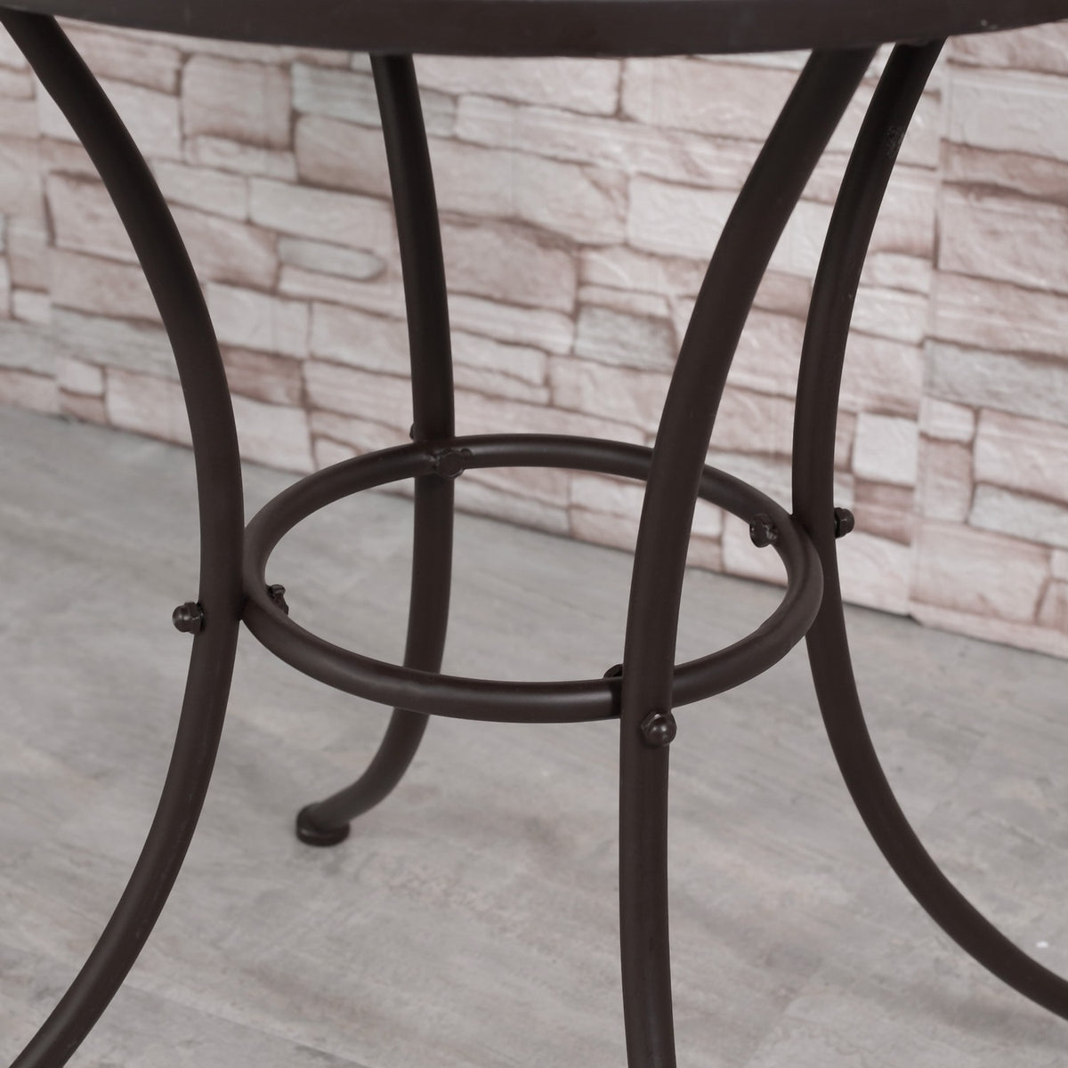Bistro Set For 2 In Nostalgic Design, Mosaic Stones, Weather Resistant, Multi-Colour