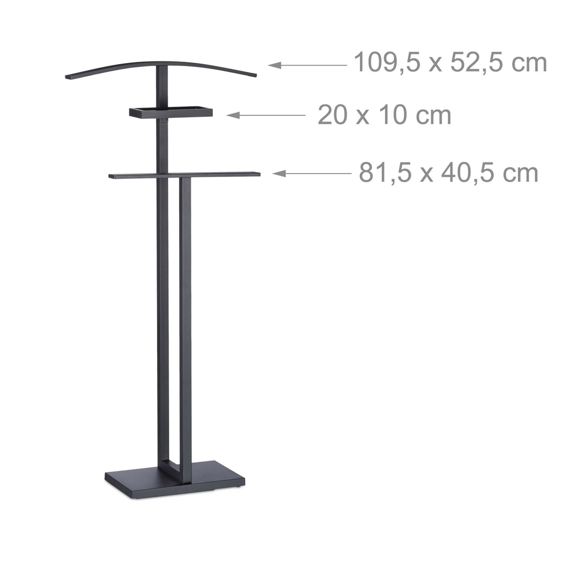 Black Clothes Valet Stand