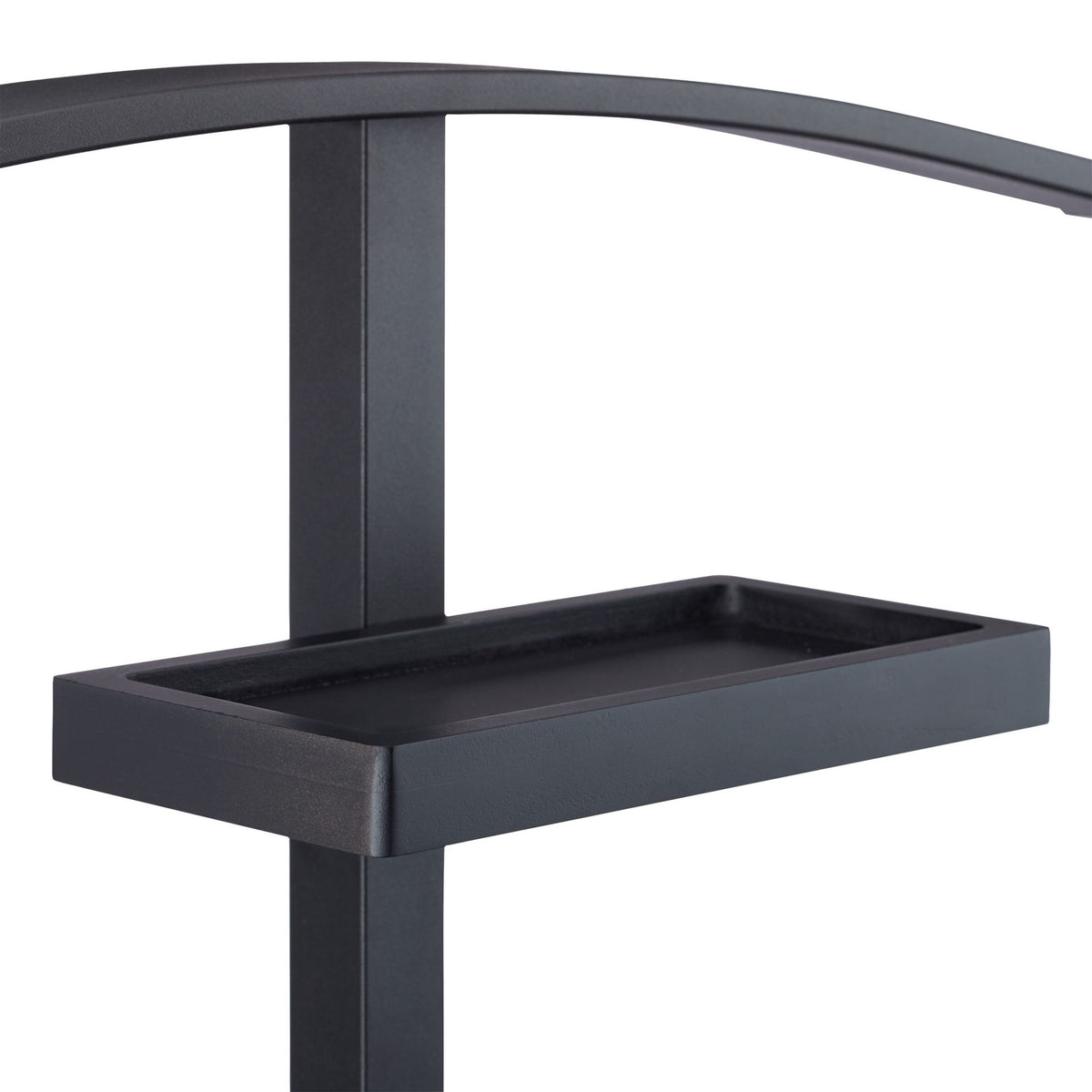 Black Clothes Valet Stand