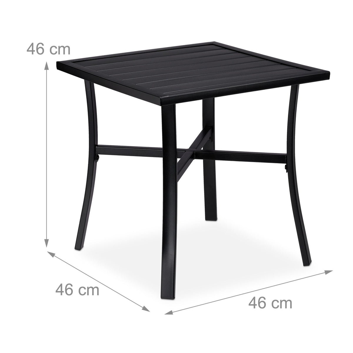 Black Garden Table