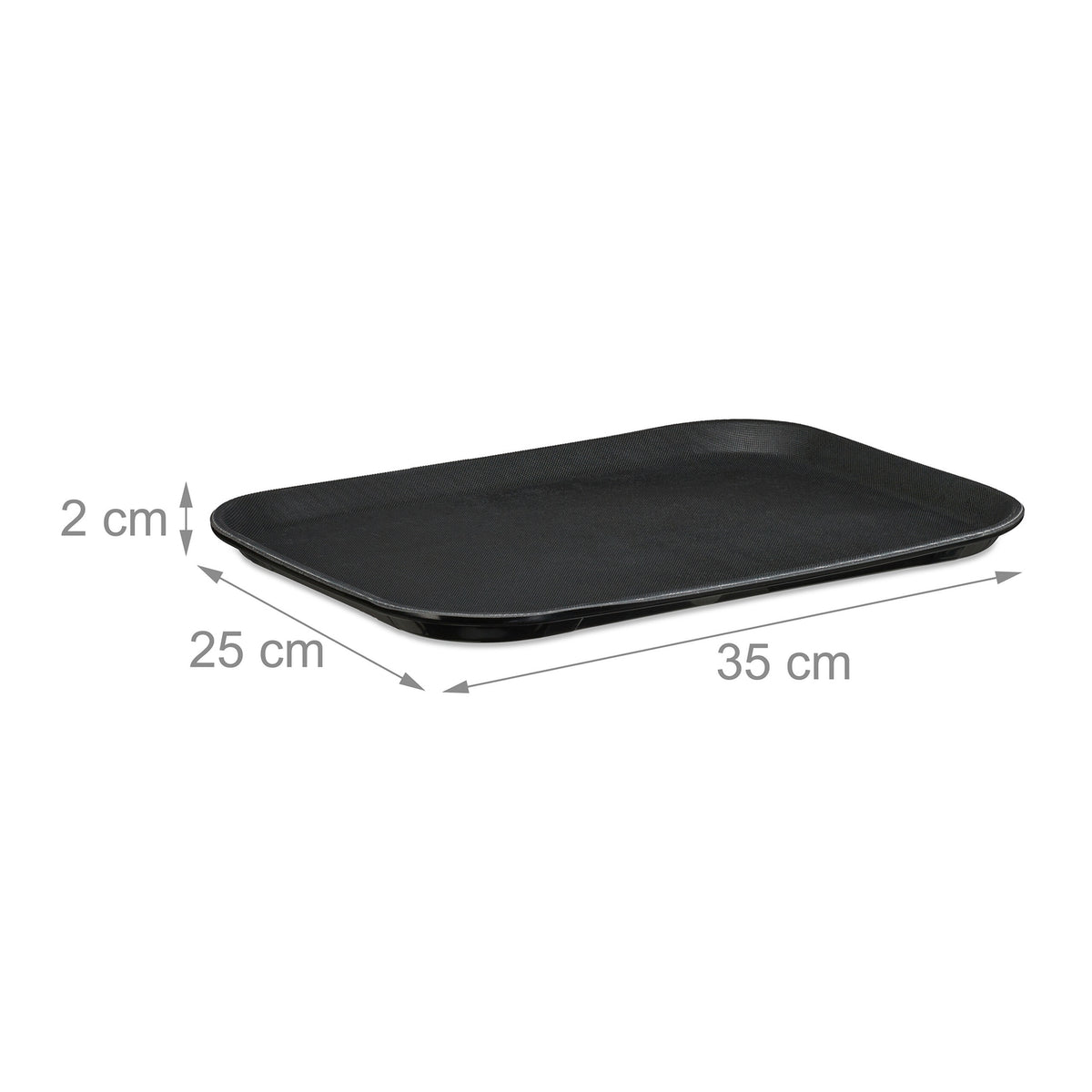 Black Gastro Trays 35x25cm, Set of 3