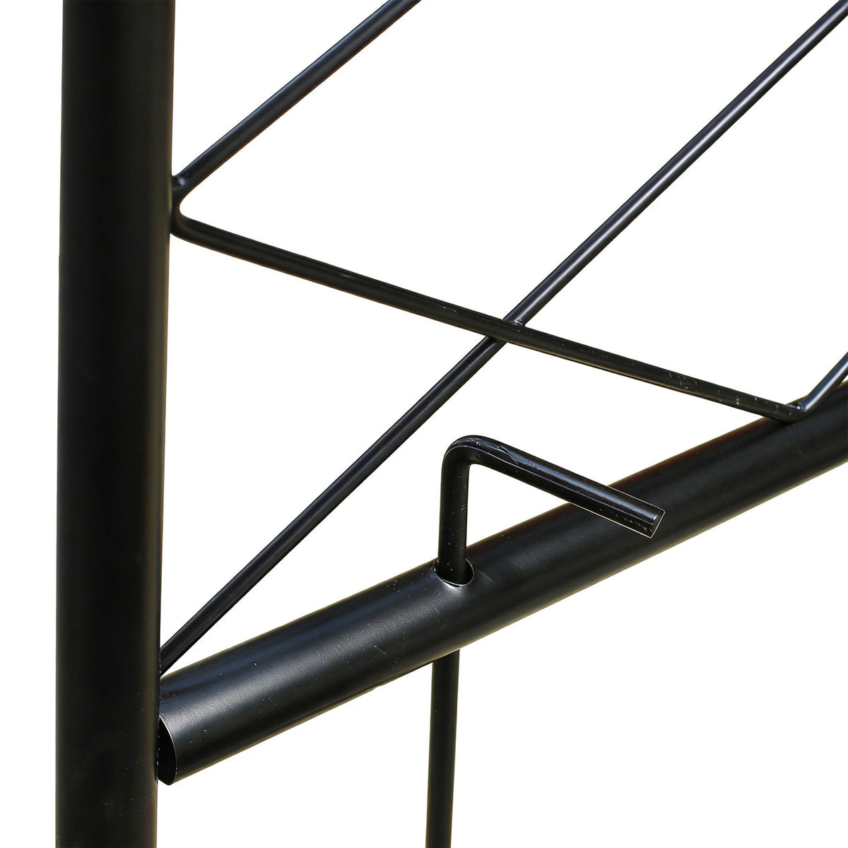 Black Iron Garden Arch, 240 x 140 x 50 cm
